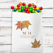 Herbstlaub Wedding Monogram Custom Geschenktütchen