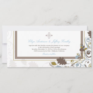 Herbstlaub Wirbel Hochzeitseinladung Einladung