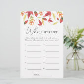 Herbstlaub - Wo waren wir Brautparty (Stehend Vorderseite)