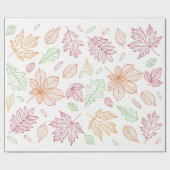 Herbstlaub Wrapping Paper Geschenkpapier (Flach)
