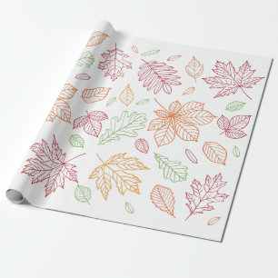 Herbstlaub Wrapping Paper Geschenkpapier