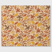 Herbstlaub Wrapping Paper Geschenkpapier (Flach)