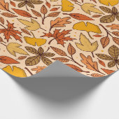Herbstlaub Wrapping Paper Geschenkpapier (Ecke)