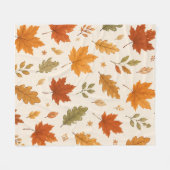 Herbstlaub Wurfdecke Fleecedecke (Vorderseite (Horizontal))