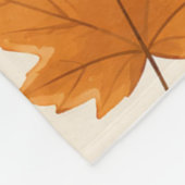 Herbstlaub Wurfdecke Fleecedecke (Ecke)