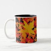 Herbstlaub Zweifarbige Tasse (Links)