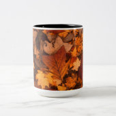 Herbstlaub Zweifarbige Tasse (Mittel)