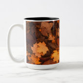 Herbstlaub Zweifarbige Tasse (Links)