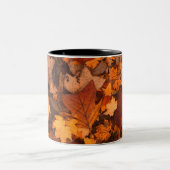 Herbstlaub Zweifarbige Tasse (Mittel)