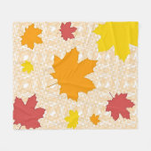 Herbstlaubdecke Fleecedecke (Vorderseite (Horizontal))