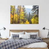 Herbstlaube am Lake Tahoe Stretched Canvas Print Leinwanddruck (Insitu (Schlafzimmer))