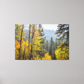 Herbstlaube am Lake Tahoe Stretched Canvas Print Leinwanddruck (Vorderseite)