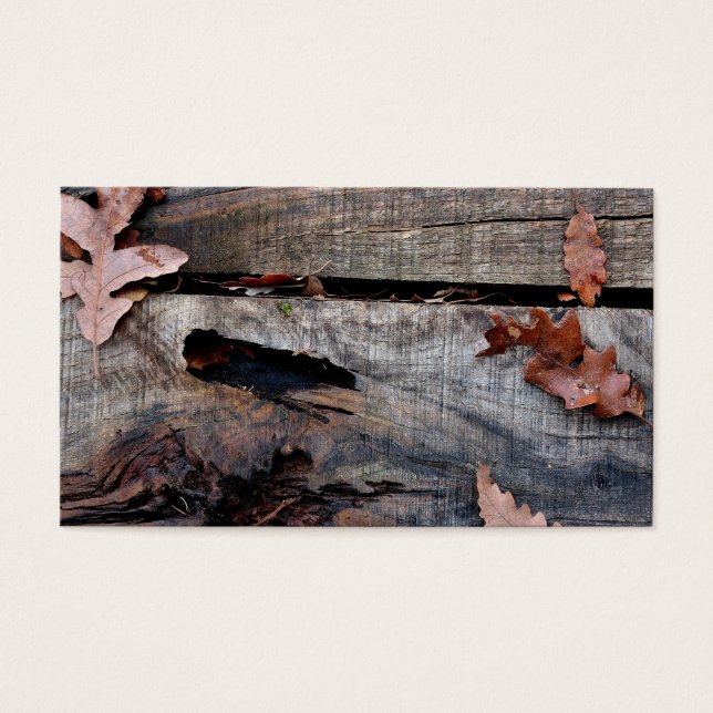 Herbstlaube auf Altem Holz (Vorderseite)