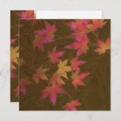 Herbstlaube auf dem Einladungsplatz Einladung (Vorne/Hinten)