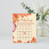 Herbstlaube Babydusche Bingelspiel (Stehend Vorderseite)