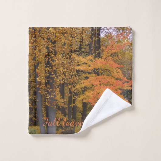Herbstlaube Badetuch Set (Waschlappen)