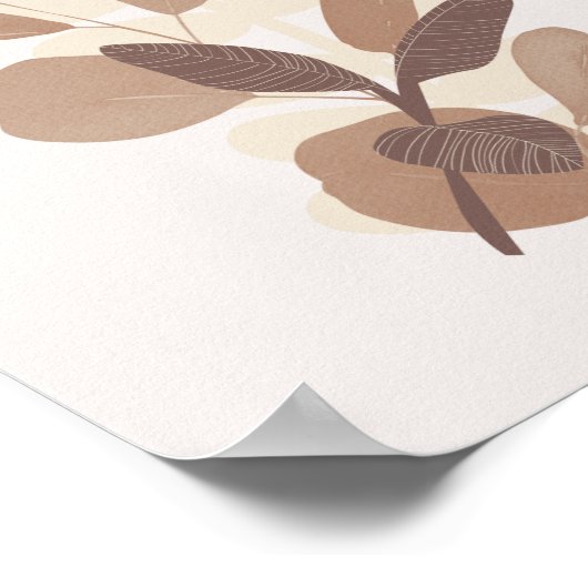 Herbstlaube Bauernhof Botanicals Poster (Ecke)