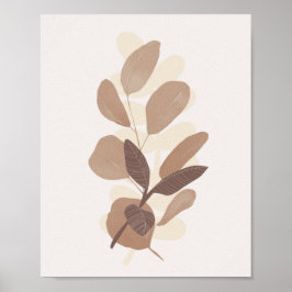 Herbstlaube Bauernhof Botanicals Poster