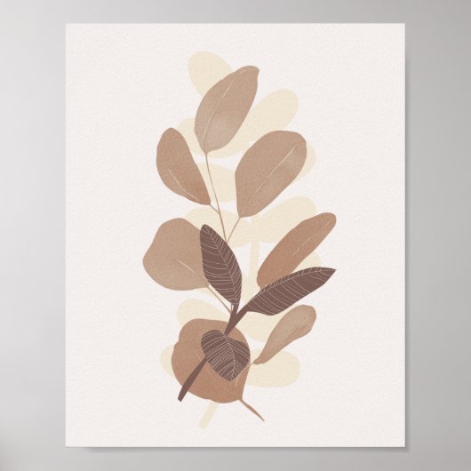 Herbstlaube Bauernhof Botanicals Poster (Vorne)