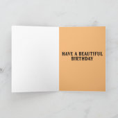 HERBSTLAUBE BIRTHDAY GREETING CARD KARTE (Innenseite)