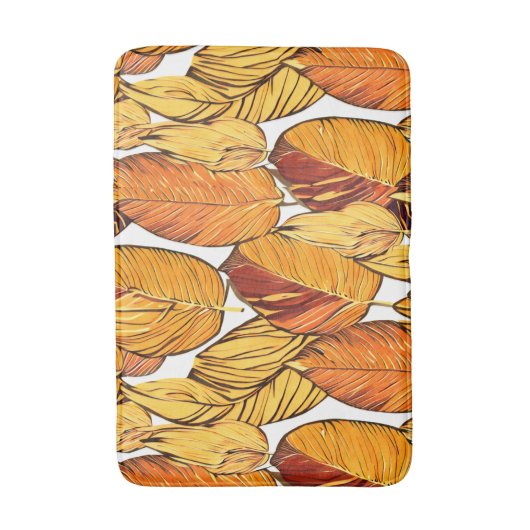Herbstlaube boho badematte (Vorderseite Vertikal)