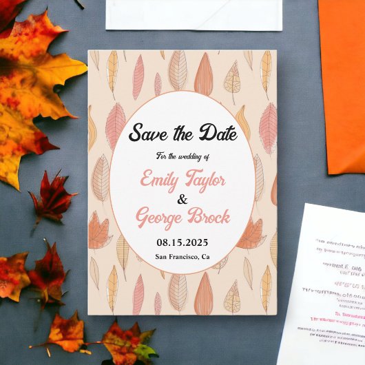 Herbstlaube Boho Country Floral Wedding Save The Date