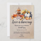 Herbstlaube Bridal Tea Liebe Braut Einladung (Vorderseite)