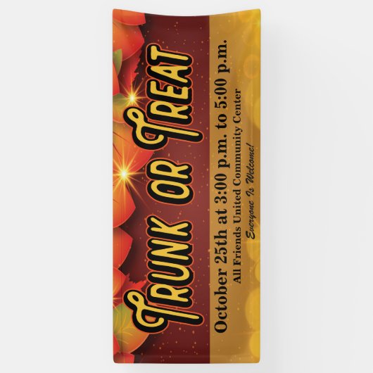 Herbstlaube der Gemeindekirche oder Leckerei Banner (Vertikal)