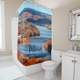 Herbstlaube des Delaware Duschvorhang