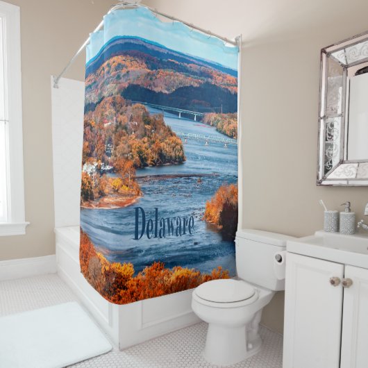 Herbstlaube des Delaware Duschvorhang (Beispiel)