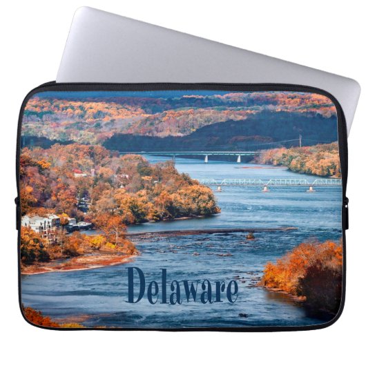 Herbstlaube des Delaware Laptopschutzhülle (Vorderseite)