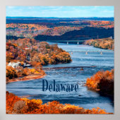 Herbstlaube des Delaware Poster (Vorne)