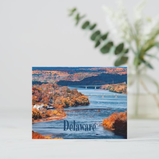 Herbstlaube des Delaware Postkarte (Stehend Vorderseite)