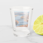 Herbstlaube des Delaware Schnapsglas (Rückseite)