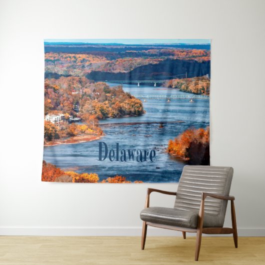 Herbstlaube des Delaware Wandteppich (Beispiel (Horizontal))