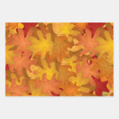 Herbstlaube, die Papierblätter umhüllen Geschenkpapier Set (Vorderseite 3)
