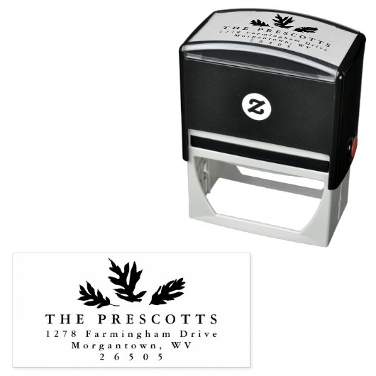 Herbstlaube einfache, elegante Hochzeitsfeier Rück Permastempel (Beispiel)