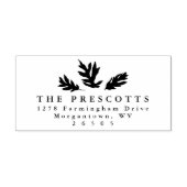 Herbstlaube einfache, elegante Hochzeitsfeier Rück Permastempel (Design)