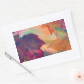 Herbstlaube entlang der Küste in Neuengland Rechteckiger Aufkleber (Umschlag)