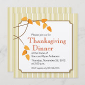 Herbstlaube Erntedank Abendessen Einladung (Vorne/Hinten)