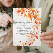 Herbstlaube Erntedank Abendessen Einladung