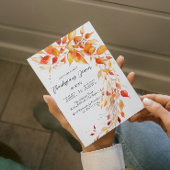 Herbstlaube Erntedank Abendessen Einladung