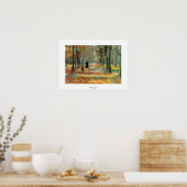 Herbstlaube friedliche Wanderkunst Poster (Küche)