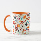 Herbstlaube für die Herbstmuster-Tasse Tasse (Links)