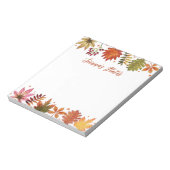 Herbstlaube für Wasserfarben im Herbst Rustikaler  Notizblock (Rotiert)