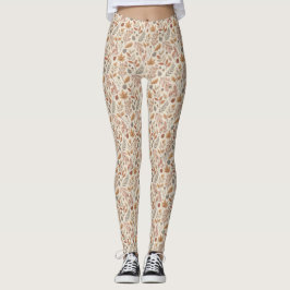 Herbstlaube gemütlich gemustert leggings