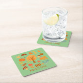 Herbstlaube genießen die farbenfrohe Jahreszeit Rechteckiger Pappuntersetzer (Vor Ort)