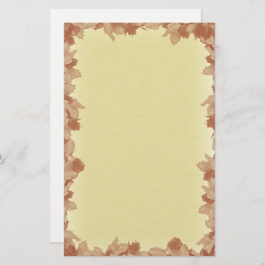 Herbstlaube Hintergrund Briefpapier (Vorne/Hinten)