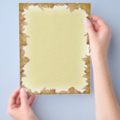 Herbstlaube Hintergrund Flyer (Hand)