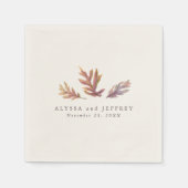 Herbstlaube Hochzeitsdinner Probe Serviette (Vorderseite)